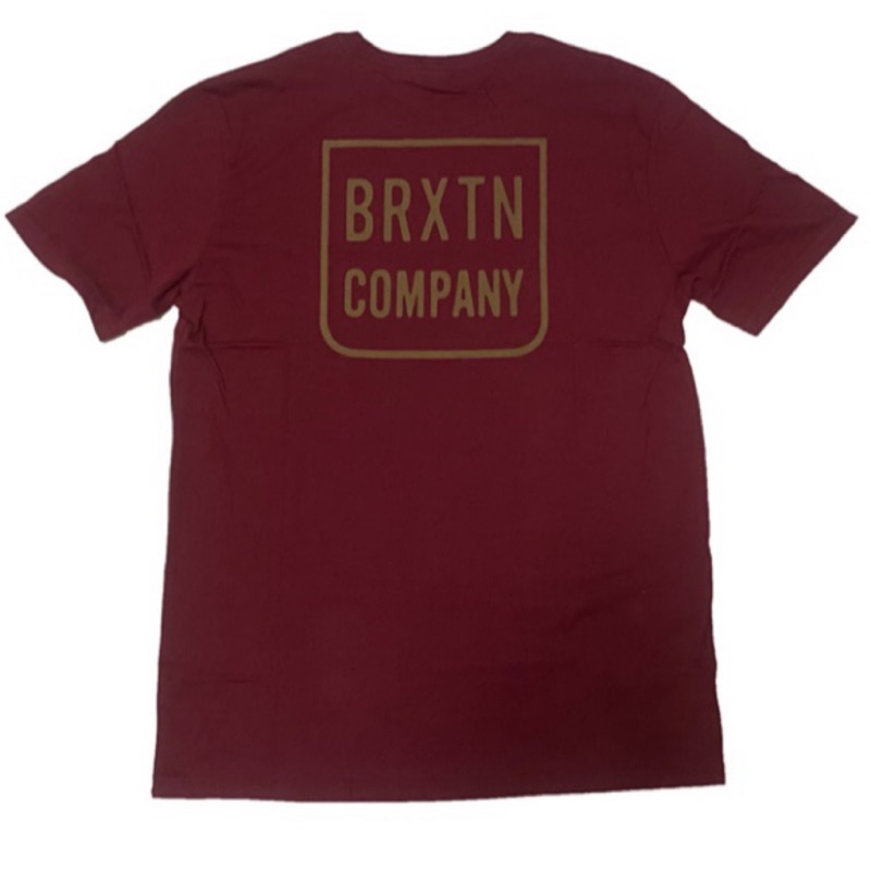 Brixton Company 酒紅 滑板短袖 短Tee