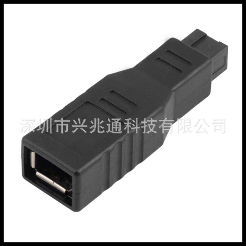 FireWire 400/800 1394 B轉接頭 9針轉6針 火線9p公轉6p母介面