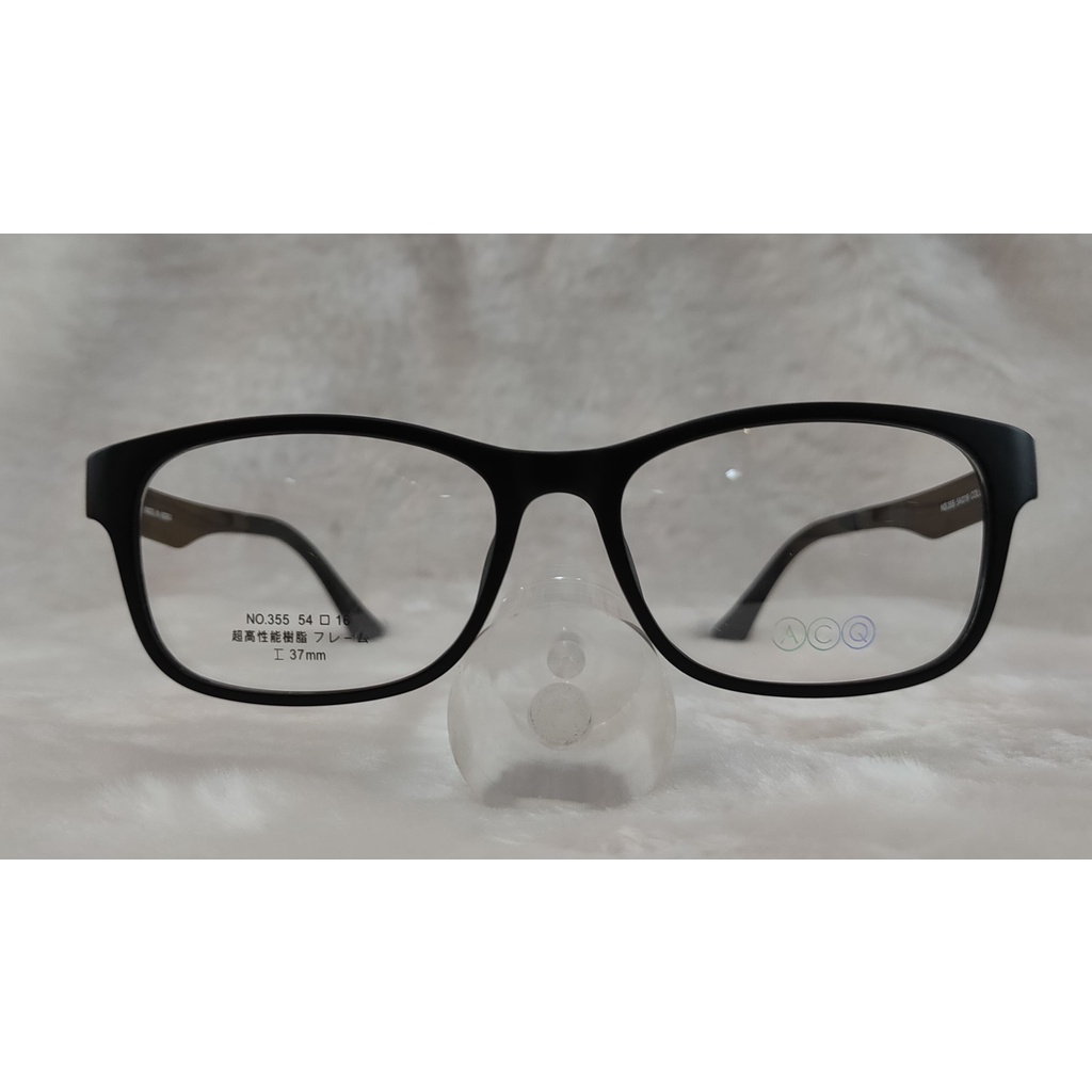 閃亮眼鏡館 韓國製造 TR90寬版光學鏡框 超彈性樹脂  超輕 不變形 不外擴 355 黑+木紋色