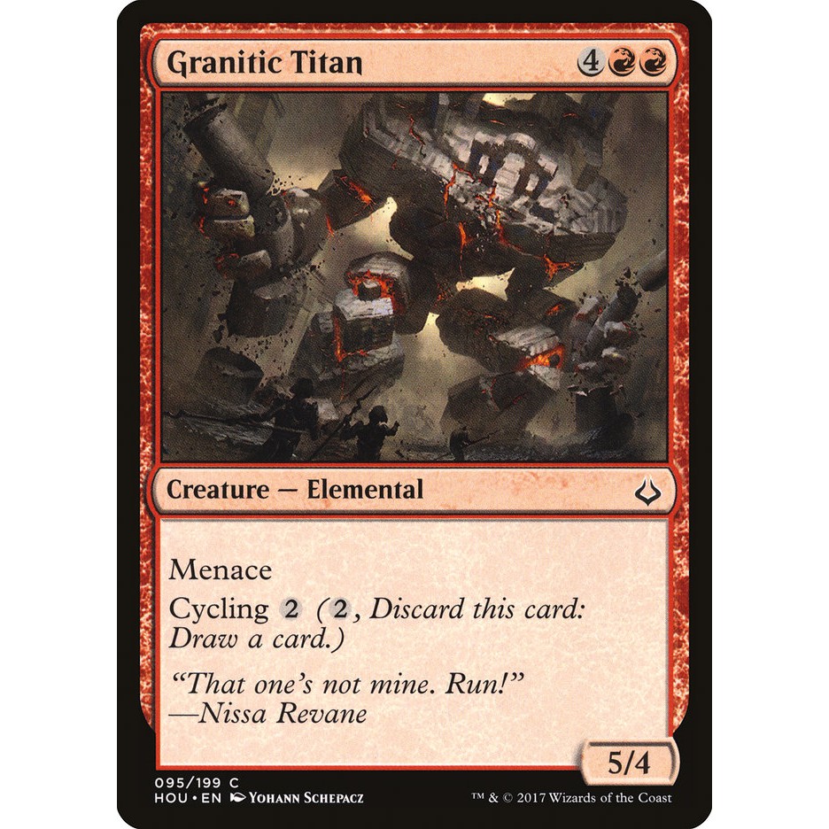 魔法風雲會 MTG 幻滅時刻 #95 [閃C] 花崗岩泰坦 Granitic Titan