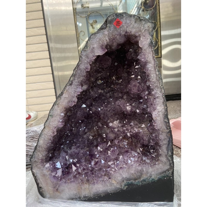巴西紫水晶洞-重21.5公斤、高40寬35深13公分