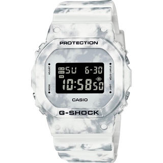 CASIO 卡西歐 G-SHOCK 冬季森林 雪地迷彩手錶 DW-5600GC-7 開學季禮物
