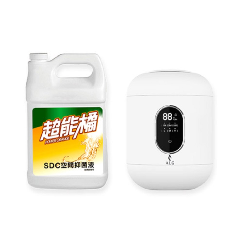 超能橘SDC環境空間抑菌液 3000ml – 6入+ 02抑菌淨化機1入