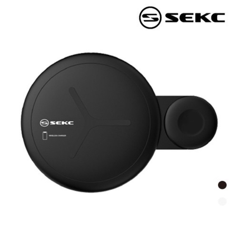 【SEKC】日本 二合一變形無線充電盤-iPhone/Apple Watch/Samsung/適用