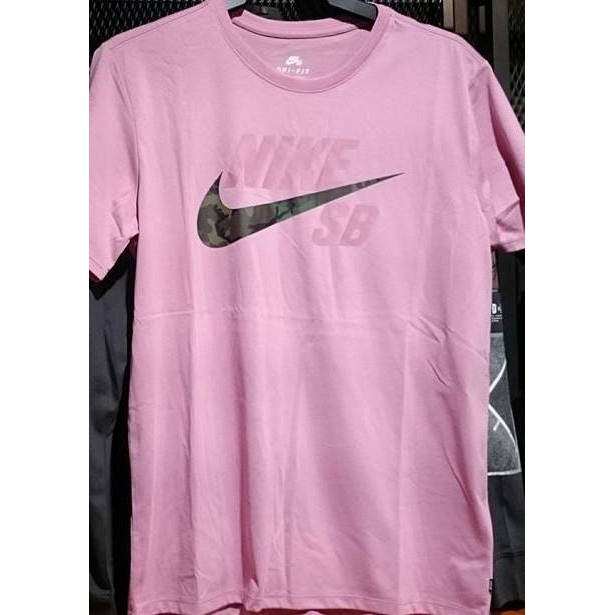 2018 二月 NIKE SB DRI-FIT COTTON T-SHIRT 短袖T恤 粉黑 迷彩 892824-678