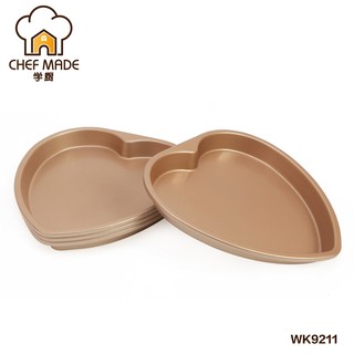 (烘焙廚房)Chefmade學廚WK9211香檳金8寸8吋愛心心形心型彩虹蛋糕裸蛋糕模烤盤烘焙模具wk9211可麗露模