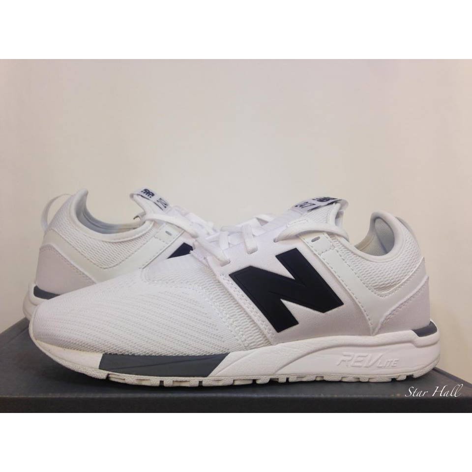 NEW BALANCE 247 白黑 網布 男女鞋 MRL247WG