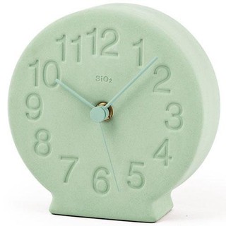日本製 Lemnos 珪藻土 桌上型 桌鐘 時鐘