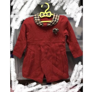 大倫 DAKS 二手經典正紅洋裝 2號 約80CM 過年戰服