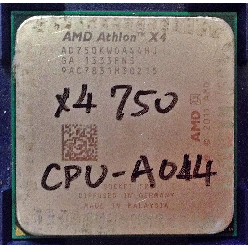 AMD X4 750 四核心 FM2腳位 CPU 處理器 CPU-A044