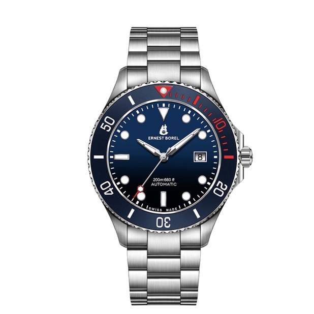 ERNEST BOREL 瑞士依波路 男機械腕錶藍面 N0735G0B-MC6S/42mm