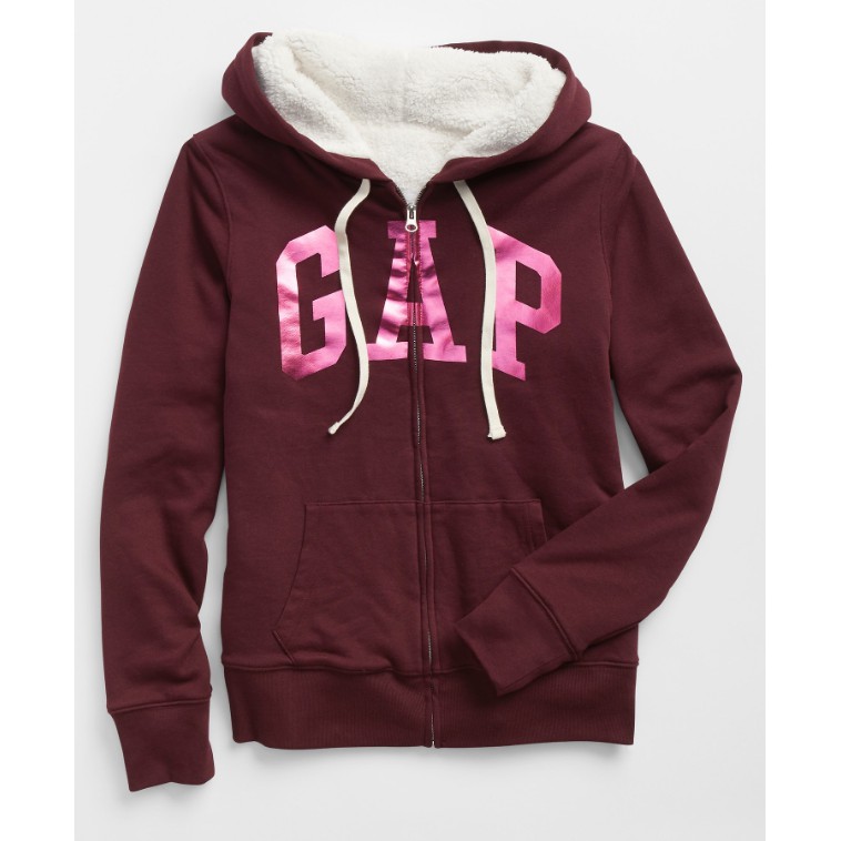 gap sherpa lined hoodie