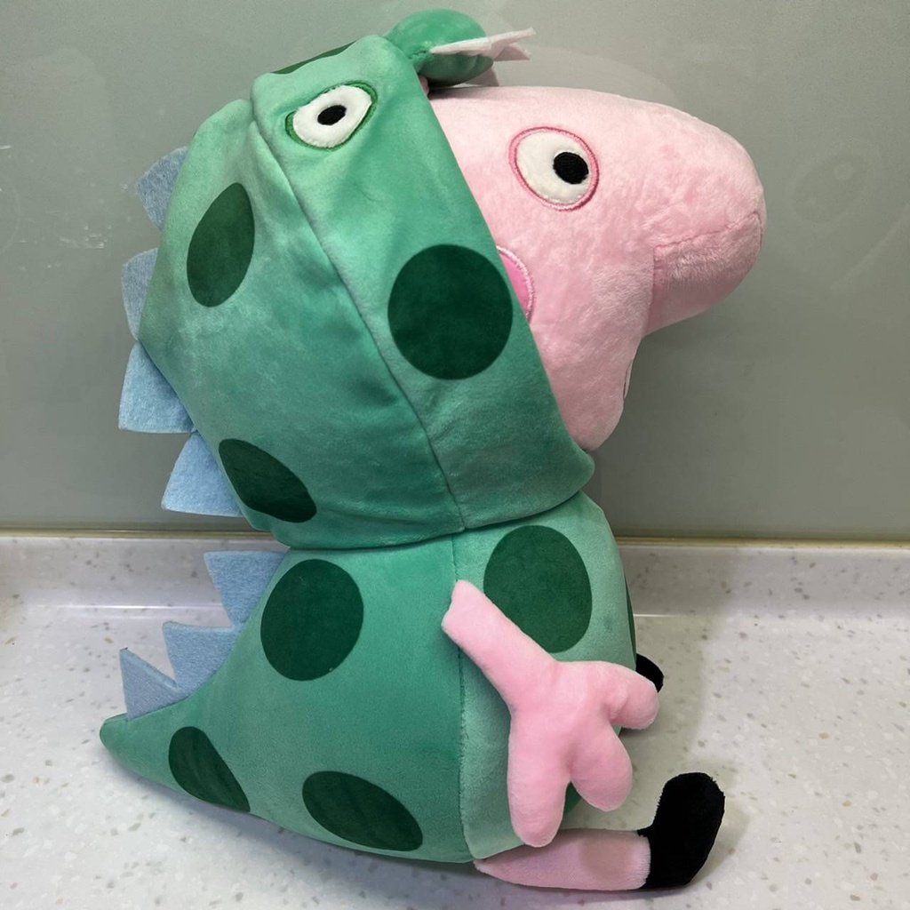 超可愛佩佩豬娃娃 喬治恐龍裝 正版授權 佩佩豬玩偶 生日禮物