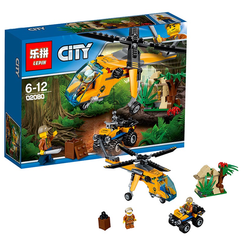磚塊積木-	樂拼02080城市叢林系列相容LEGO非樂高60158