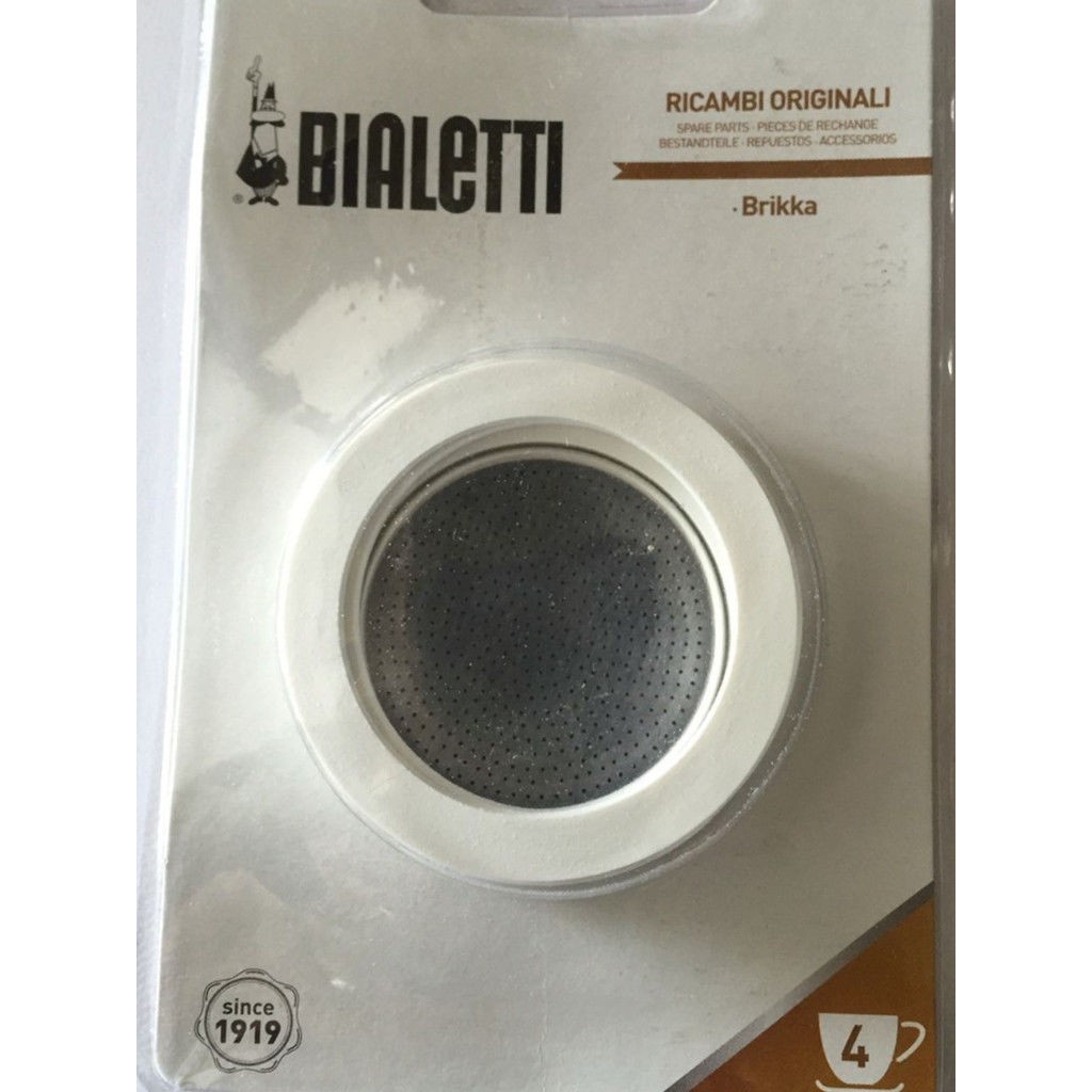 【現貨】全新未拆義大利 Bialetti4杯 加壓Brikka摩卡壺原廠墊圈x3個濾片x1膠圈不鏽鋼Venus MOKA