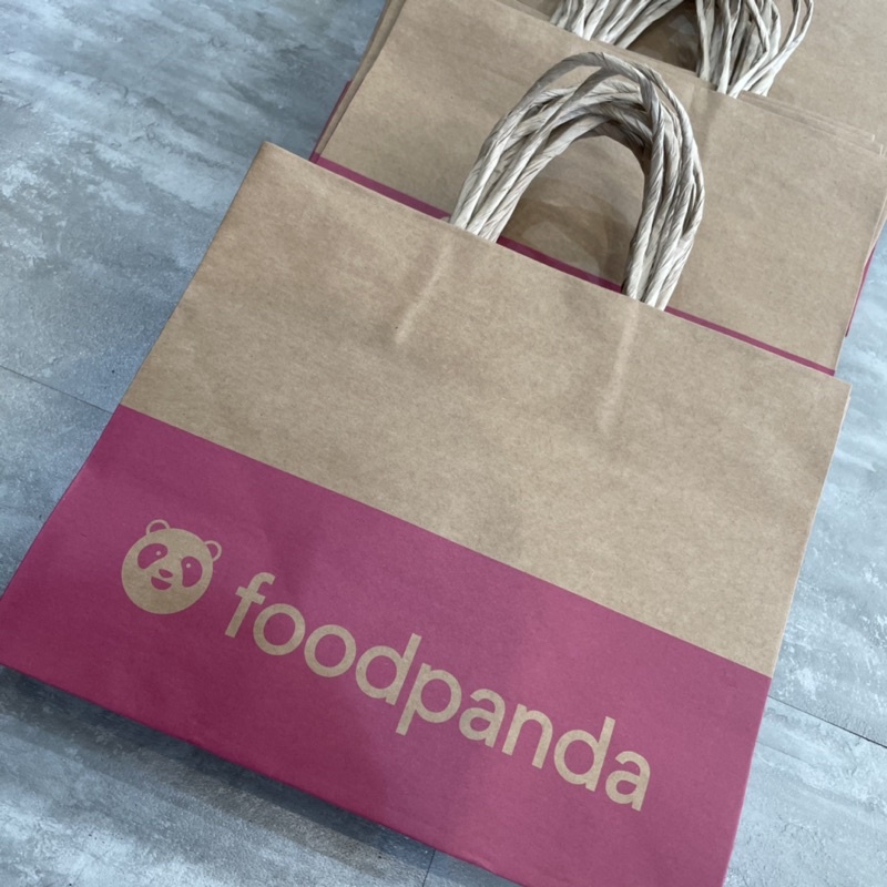 foodpanda紙袋 熊貓牛皮紙袋