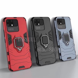 Realme narzo 50I 50A Realme narzo 50 PRO 5G 適用 黑豹 鋼鐵指環支架手機殼