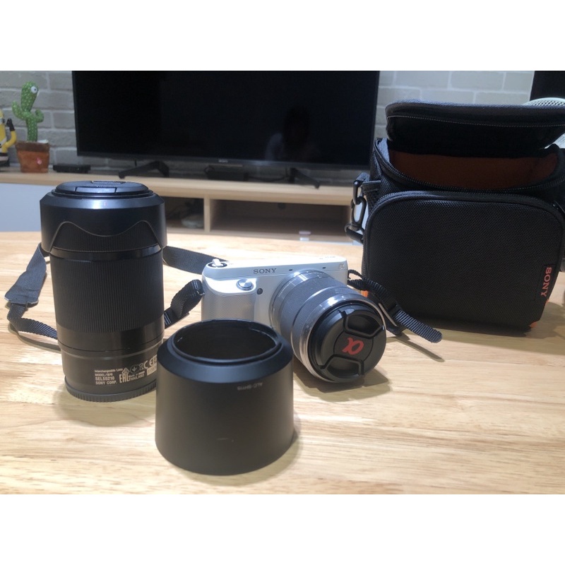 (二手）Sony類單眼相機NEX-F3+鏡頭SEL55210