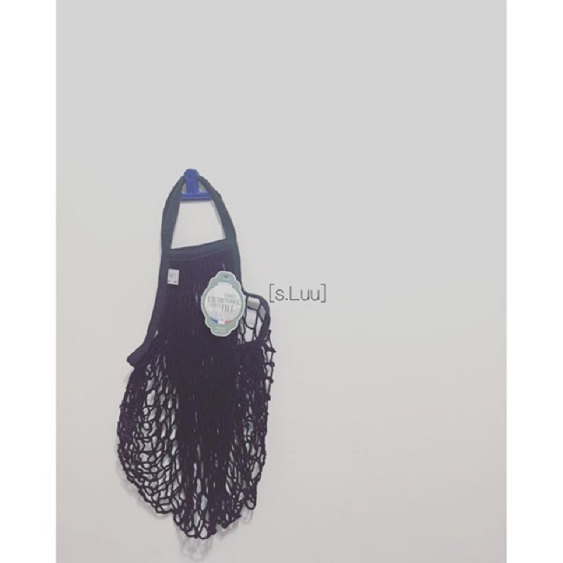 「s.Luu」現貨：法國品牌Filt漁網袋黑色M號短把 法國製造，日本愛用