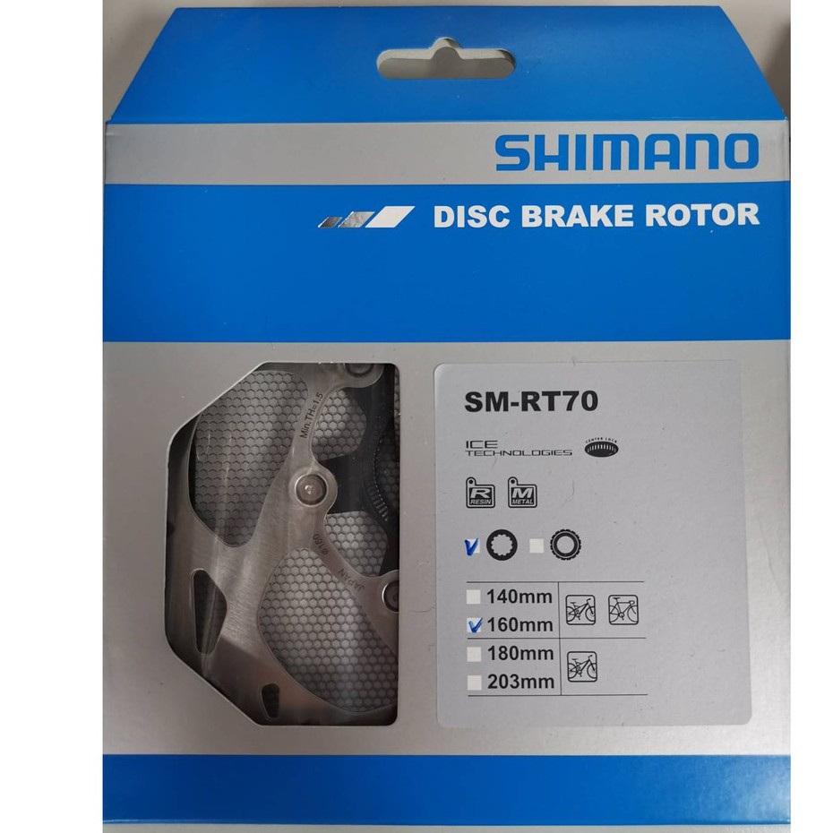 快速出貨 現貨 SHIMANO SM-RT70 盒裝 105 中央式碟盤 140mm/160mm 碟盤