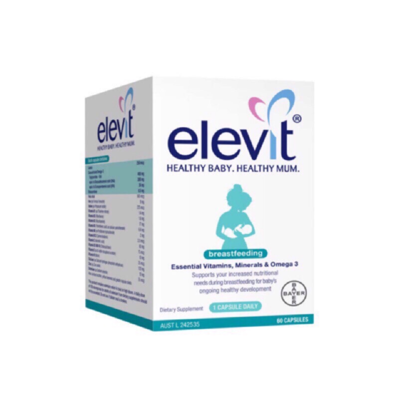 澳洲代購預購 Elevit 100顆 孕婦 哺乳 備孕專用 葉酸 維生素 礦物質 60顆 哺乳期