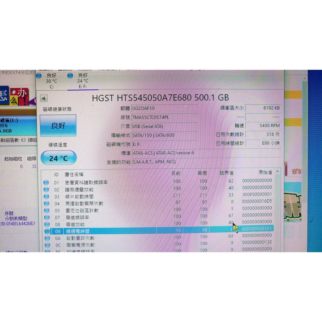 知飾家 二手良品 HGST 500G 2.5吋硬碟