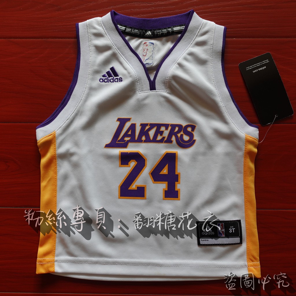 美國NBA官網ADIDAS正品青年版兒童寶寶小孩球衣KOBE 科比湖人隊青年版大童小童親子裝全家福