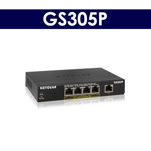 【全新 含發票】 Netgear GS305P v2 5埠/4埠PoE GIGA PoE供電網路交換器