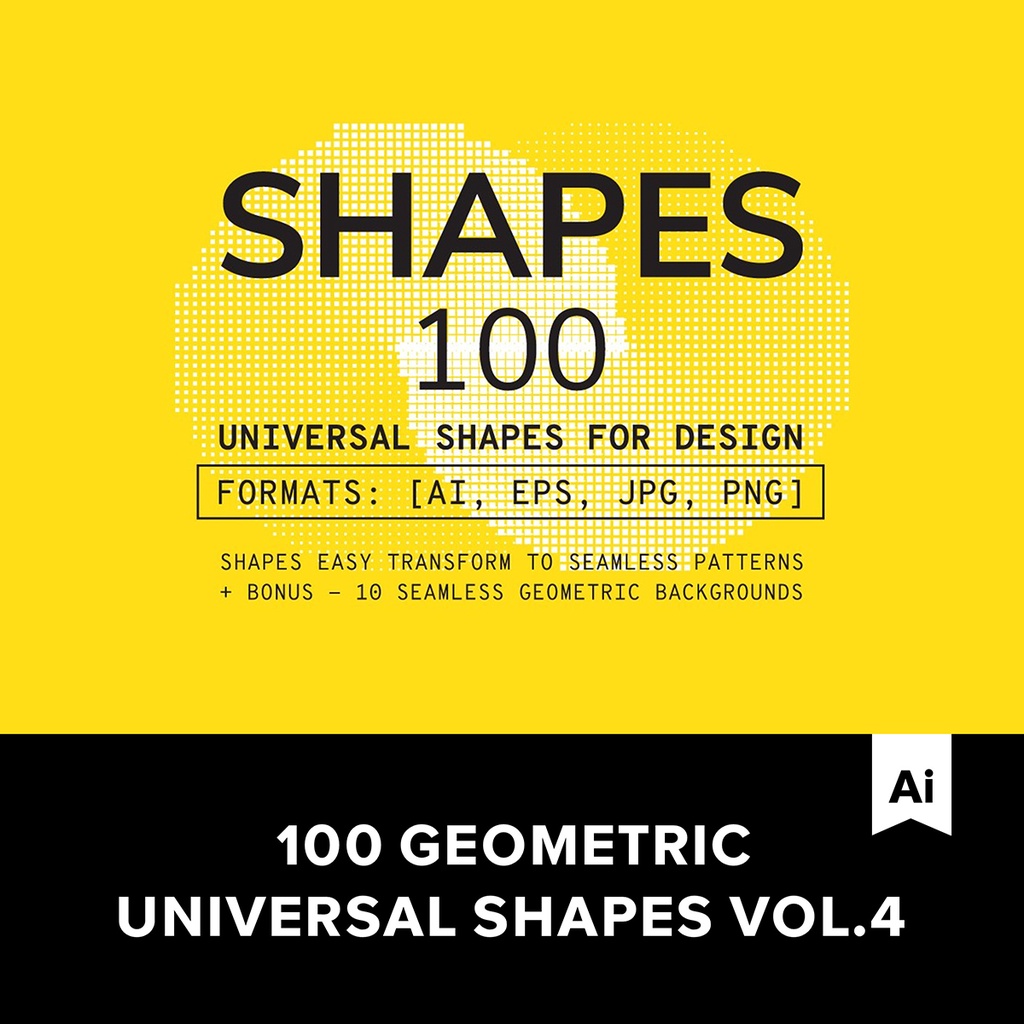 Geometric Universal Shapes 100款抽象幾何矢量圖形.L2020031504