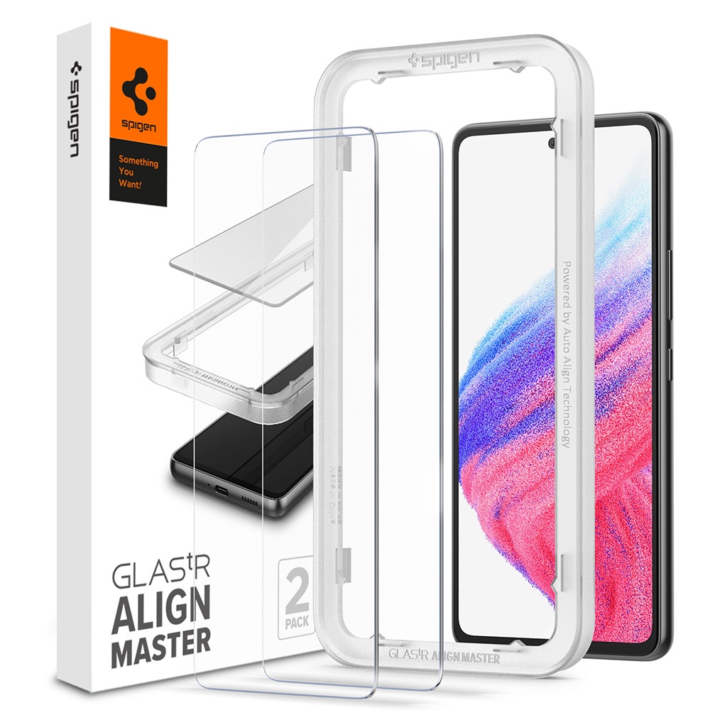 SGP / Spigen Galaxy A53 5G Align Master 透明玻璃保護貼x2入_官旗店