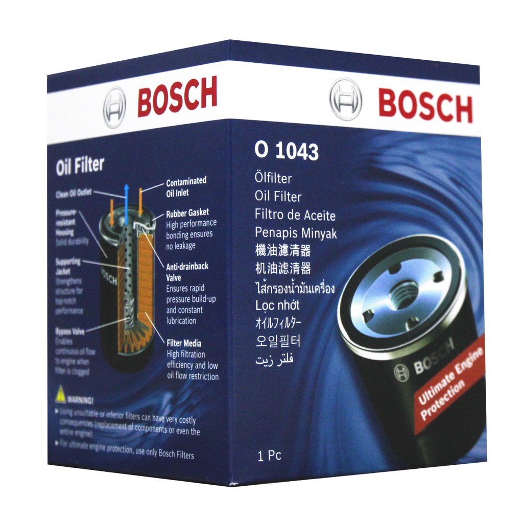 【易油網】BOSCH 機油芯 O 1043 CAMRY WISH SWIFT