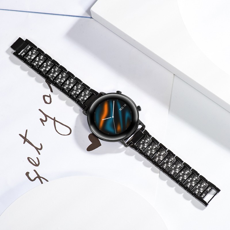 【TW】20mm/22mm錶帶 適用米動青春錶帶 三星active 滿鑽金屬錶帶 小米錶帶 華米 Amazfit GT