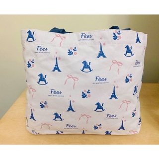 Fees 法緻 浪漫巴黎手提袋－湛藍色🦐蝦皮店到店