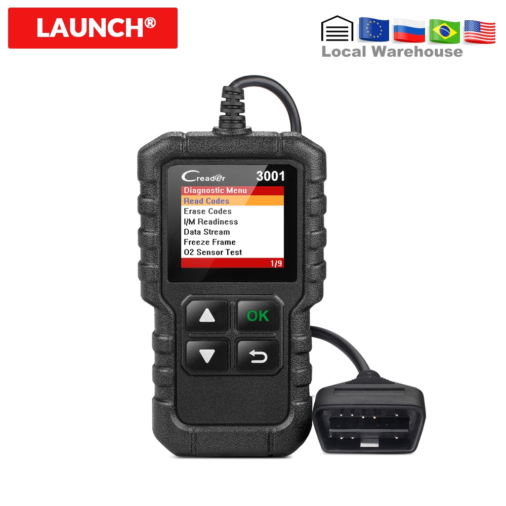 Launch X431 Creader 3001 Code Reader OBDII/EOBD 自動診斷工具圖形數據流