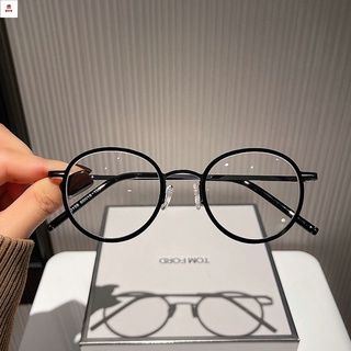 眼鏡 近視眼鏡 復古超輕平光鏡 小框圓形眼鏡框 女近視眼鏡 有度數眼鏡 可配近視眼鏡