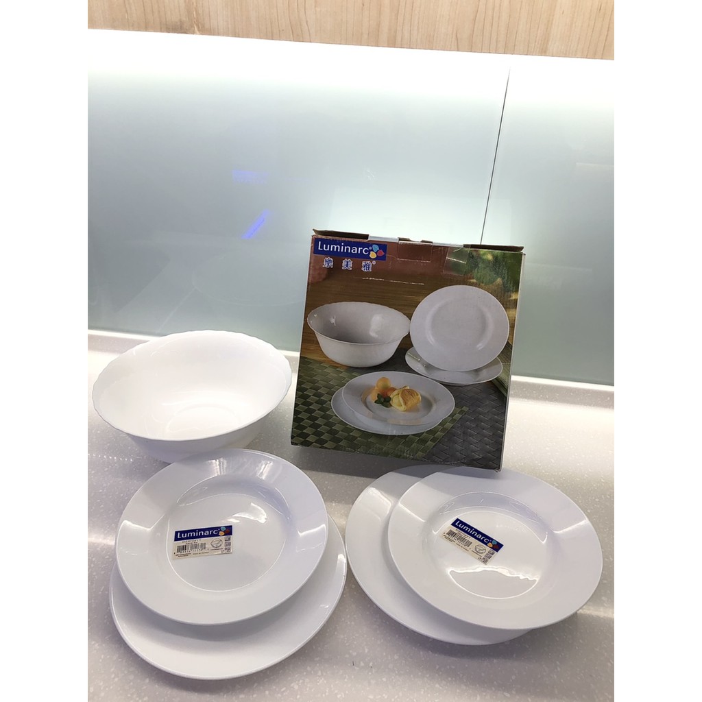 【米歐電器商行】Luminarc樂美雅 強化餐具5件組   SP-1603 餐盤