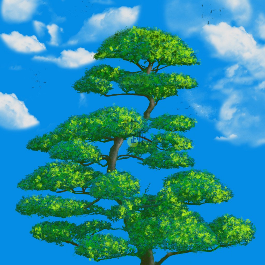 Image of Procreate 筆刷 大師級畫板106款手繪樹木植物喬木園林畫筆R14 #5