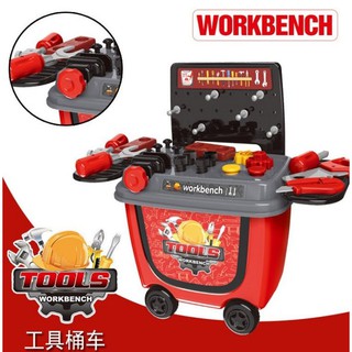 最新款~工程工具收納推車~小小工程師家家酒玩具~童心玩具