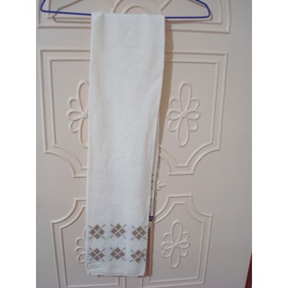 airwalk 米白色暖系柔軟觸感毛料圍巾(舒服材質)(商品放老家)