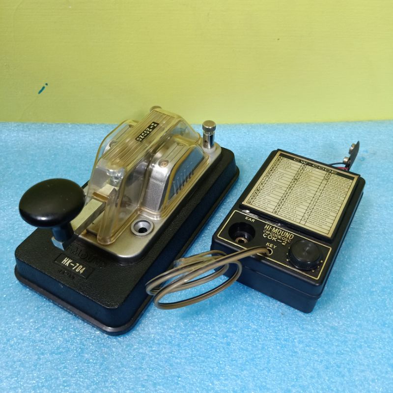 收藏新古品~絕版HI-MOUND HK-704摩斯密碼電鍵+蜂鳴器