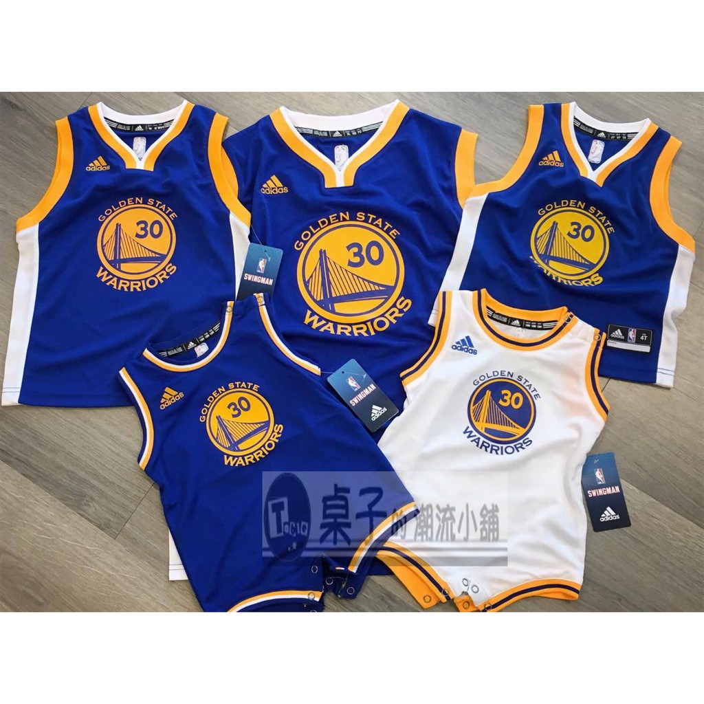 Adidas 愛迪達 NBA官方正品 包屁衣 Curry 主場白 咖哩 年度MVP 兒童球衣