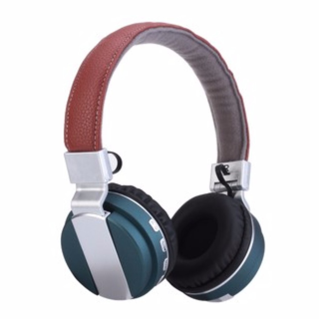 BT008 耳罩式 藍芽耳機 無線 插卡 頭戴式 立體聲 可通話 (藍)