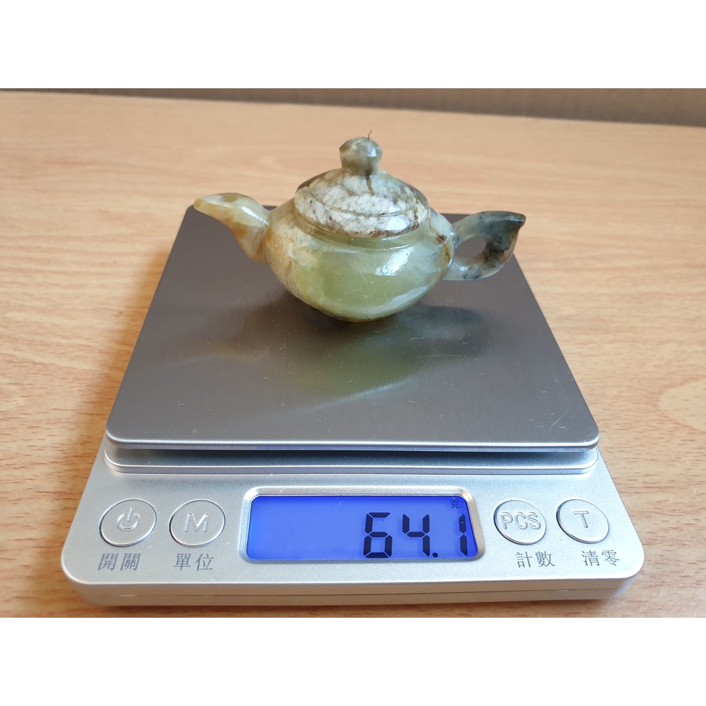 天然玉石玉壺手把件掌中壺青玉小玉壺袖珍迷你小玉壺玉石把玩件手把件擺飾品工藝品精雕藝品玲瓏精緻收藏玉壺茶壺小擺件