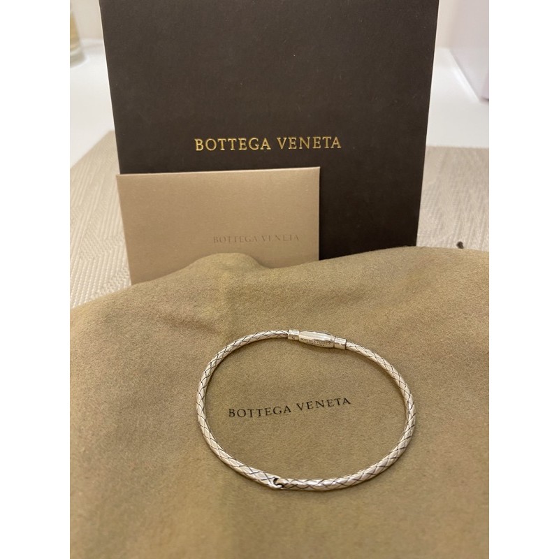 BOTTEGA VENETA  BV純銀編織手環S號