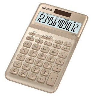 【八度空間】CASIO 輕盈優雅 黃金香檳計算機 12位數 可掀式面板 總和記憶器 JW-200SC GD