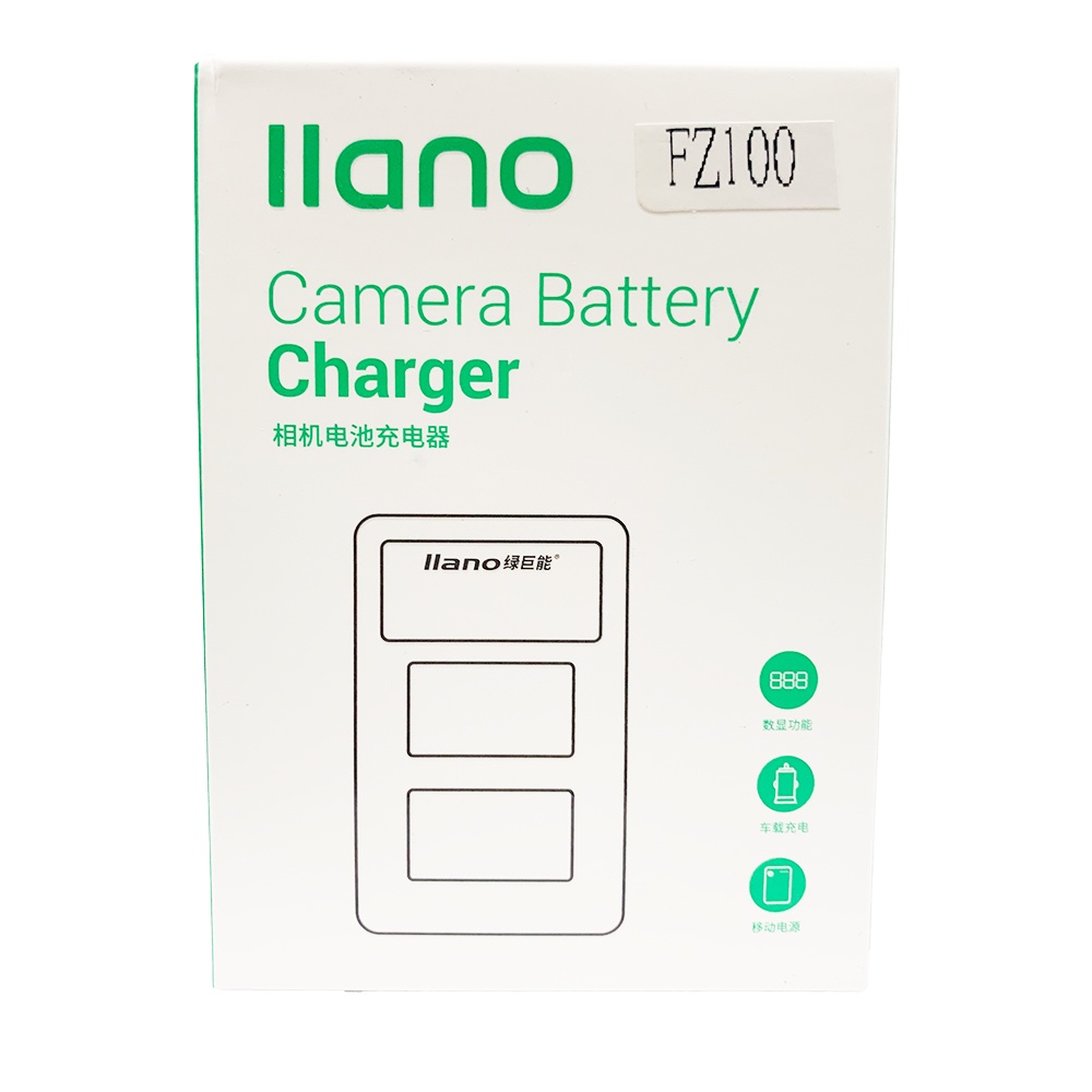 【玖華攝影器材】 llano 綠巨能 相機電池充電器 雙電池 充電器 SONY NP-FZ100用 可用2A行動電源充電