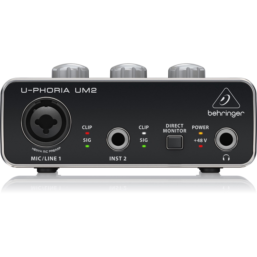 錄音介面 Behringer U-Phoria UM2 USB 內建48V幻象 錄音卡