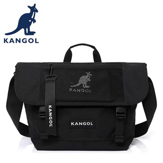 KANGOL 英國袋鼠 側背包/斜背包 6055300820 黑色 A4文件可