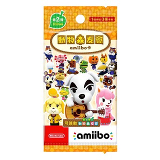 任天堂 AMIIBO NFC SWITCH NS 動物森友會 動物之森 卡片 第二彈 第2彈 中文版 1包3張 臺中