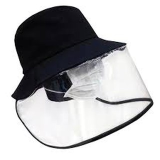 漁夫帽含防護面罩,防護帽隔離帽全罩式面罩全方位面罩 加長型-特價出清